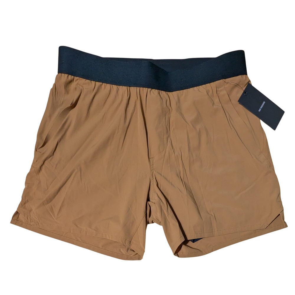 Ten Thousand Tactical Short Mens Medium Brown 5" Lined NWT Pockets Gym Training